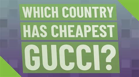 is gucci cheaper in usa